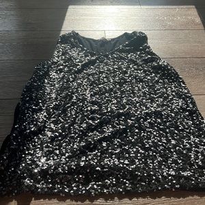 Pleione Black tank with sequins